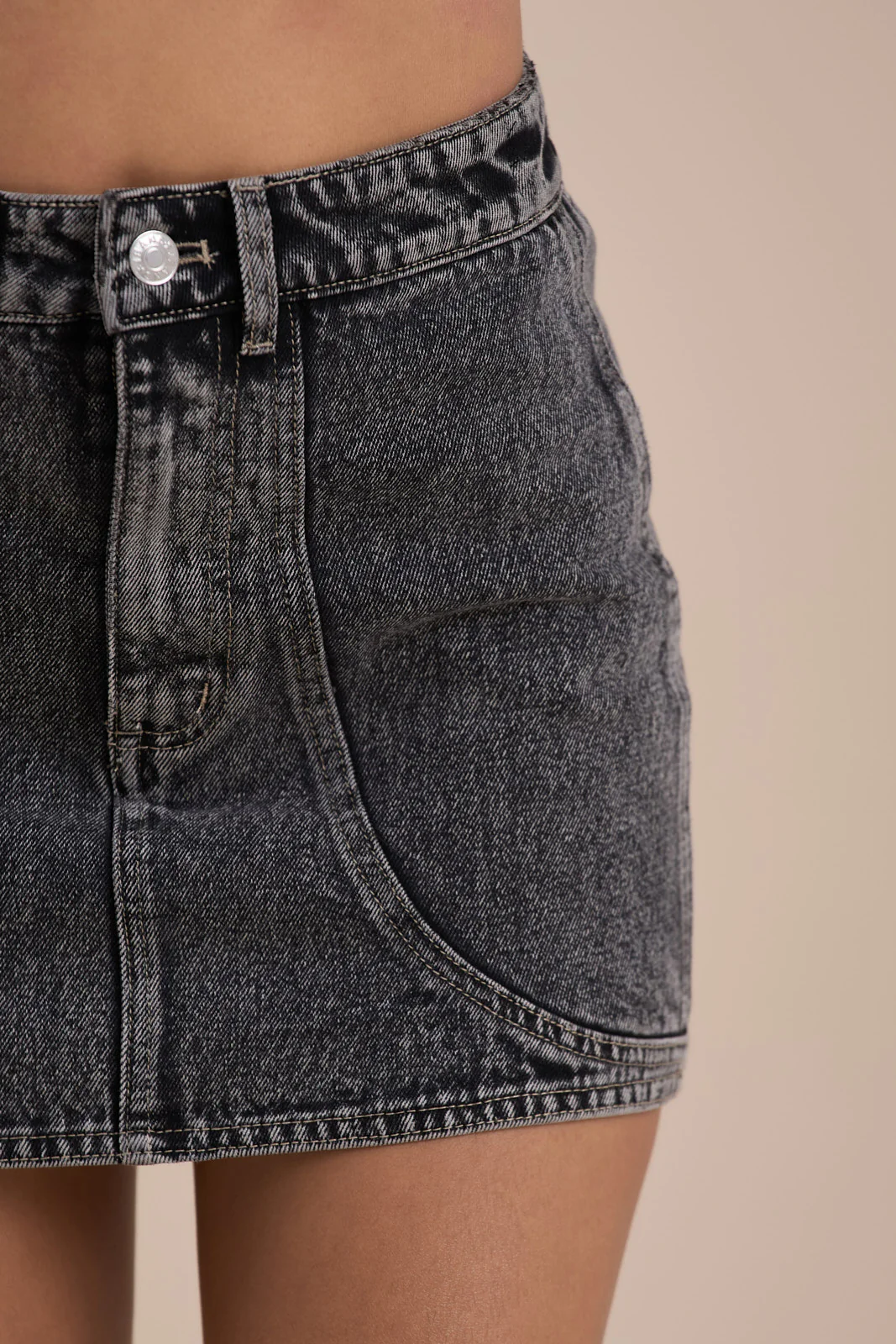 ALIX MINI SKIRT | DARK WASH DENIM - Image 4
