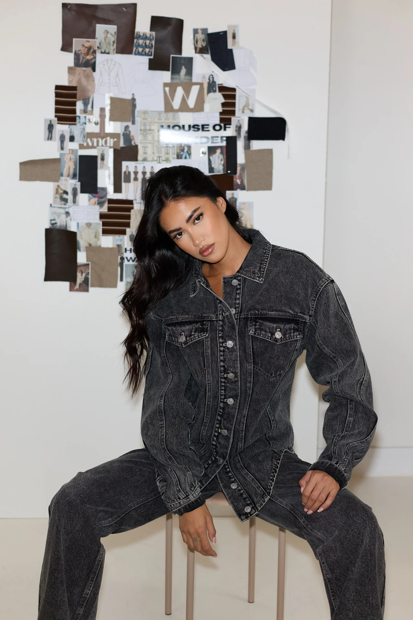 ALIX RELAXED FIT JACKET | DARK WASH DENIM - SALE - Image 3