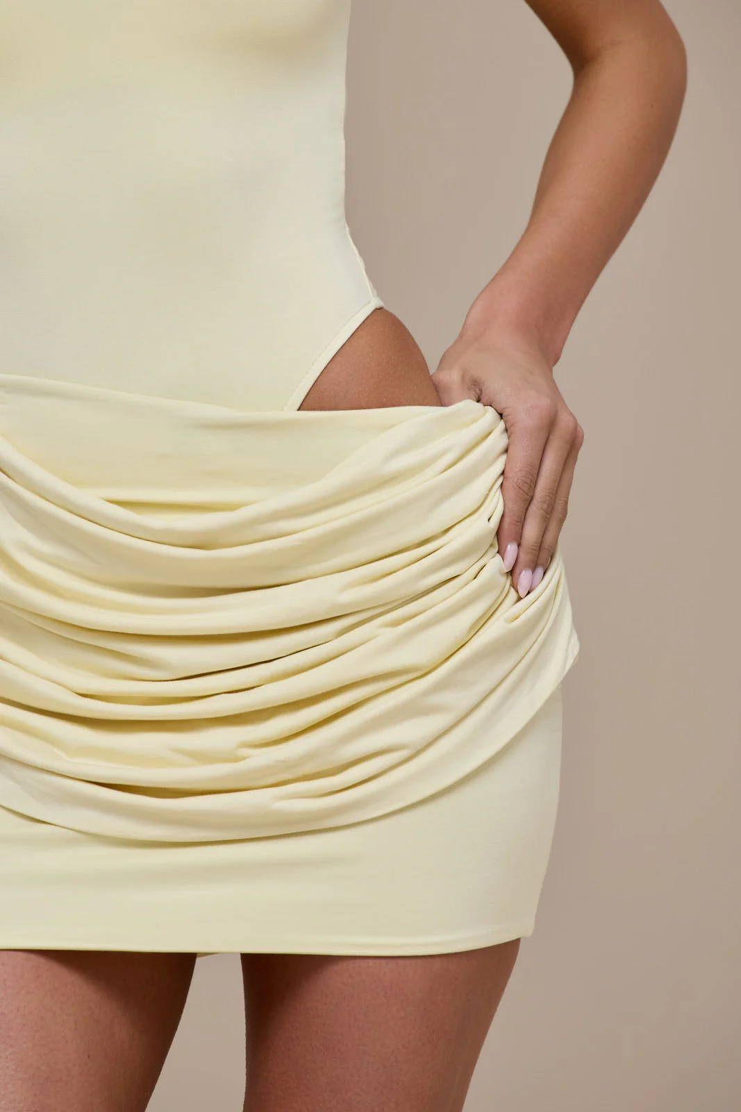 ASHTIN SLEEVELESS BODYSUIT | LEMON - Image 3