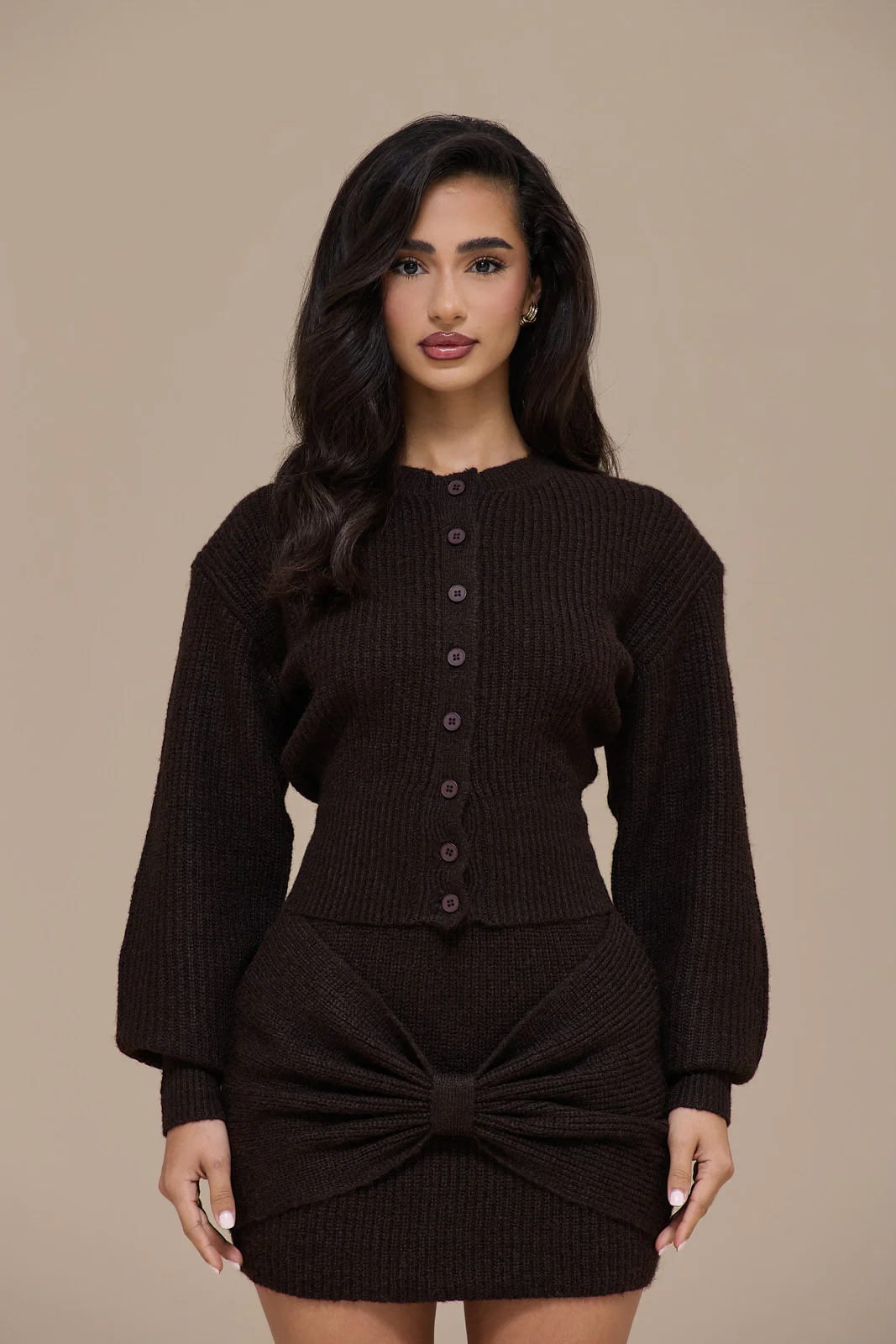BEAU CARDIGAN | BROWN