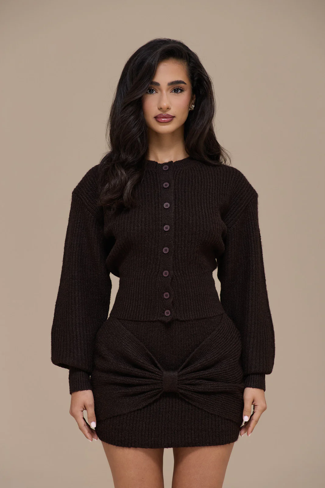 BEAU CARDIGAN | BROWN - Image 6