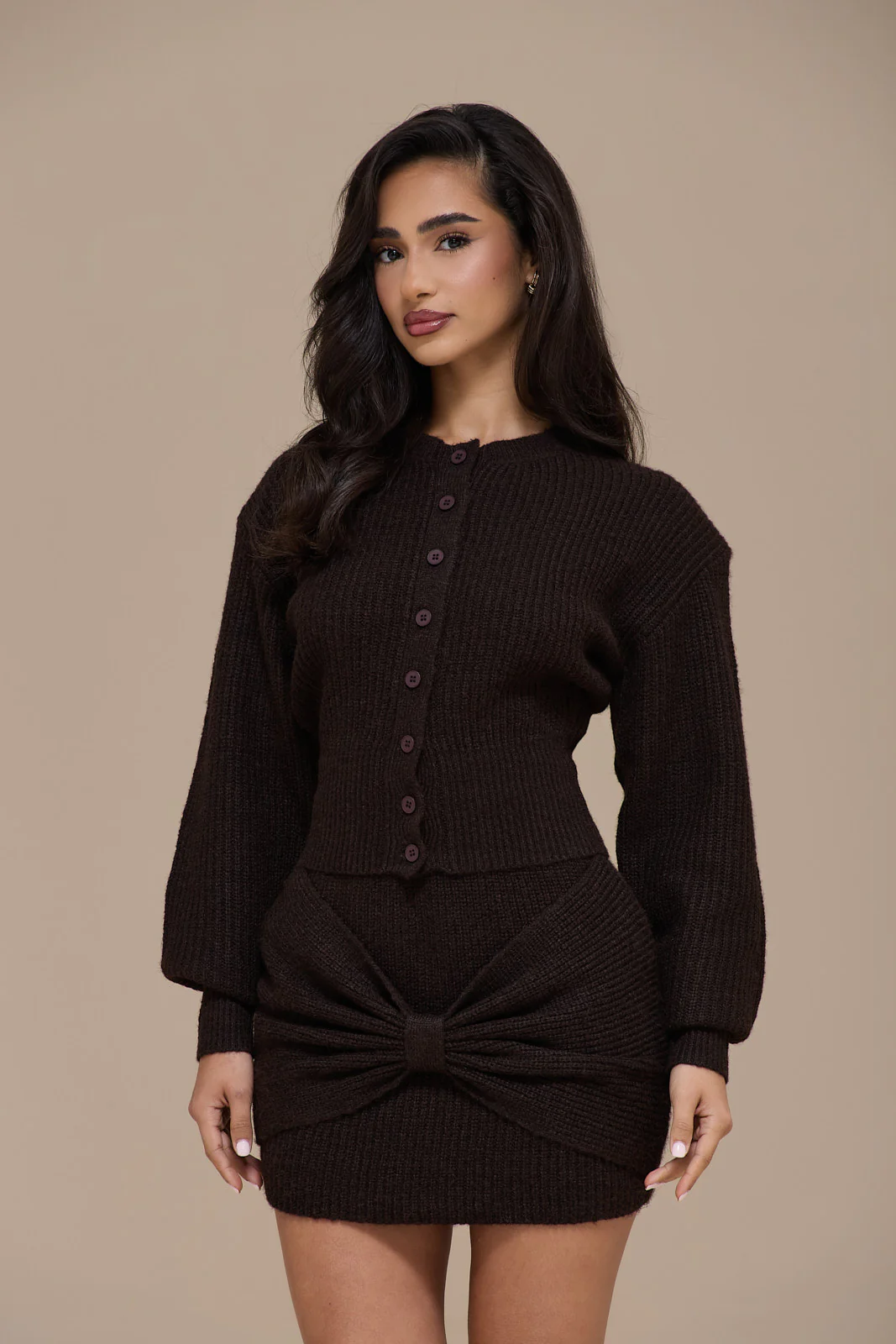 BEAU CARDIGAN | BROWN - Image 8