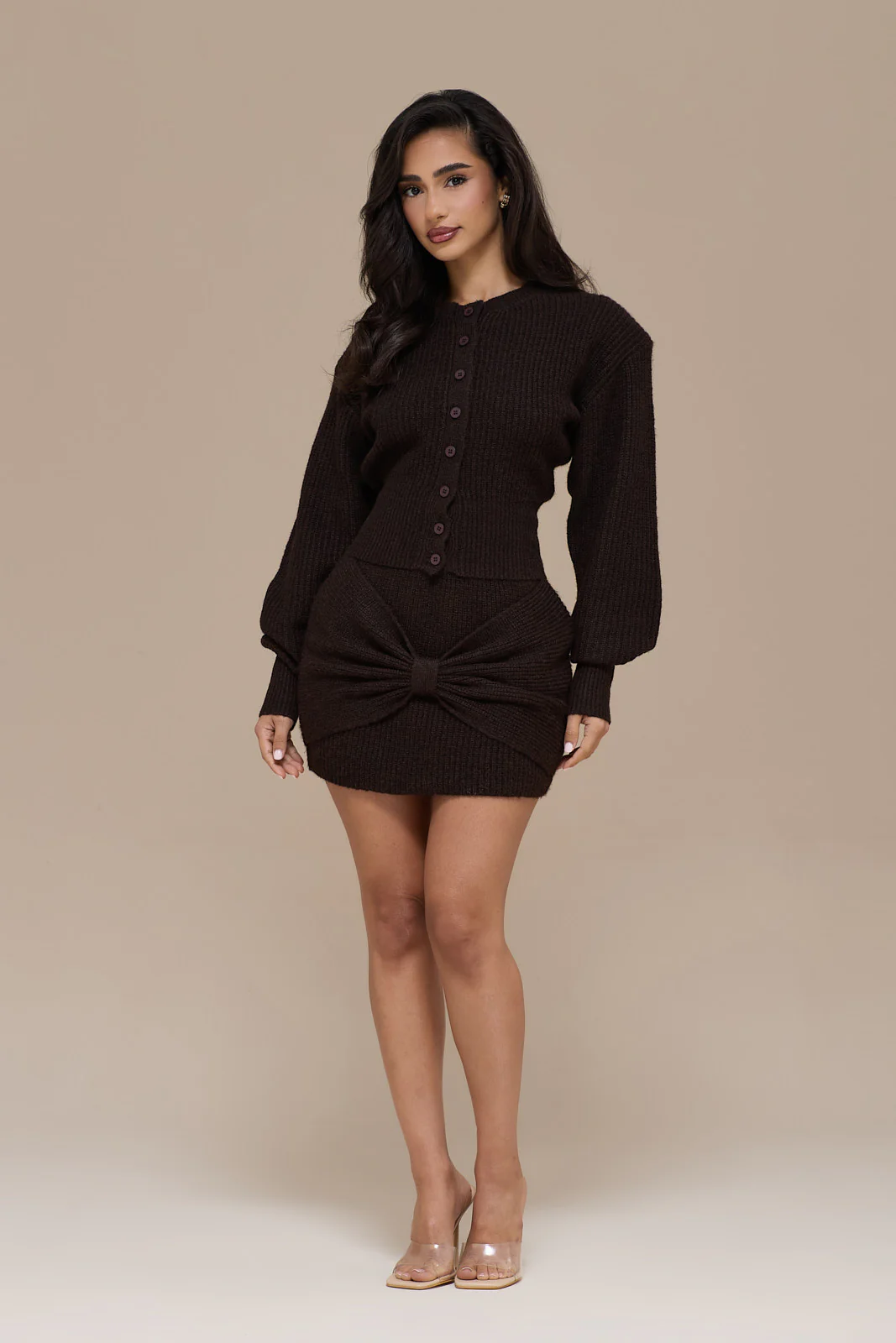 BEAU CARDIGAN | BROWN - Image 9