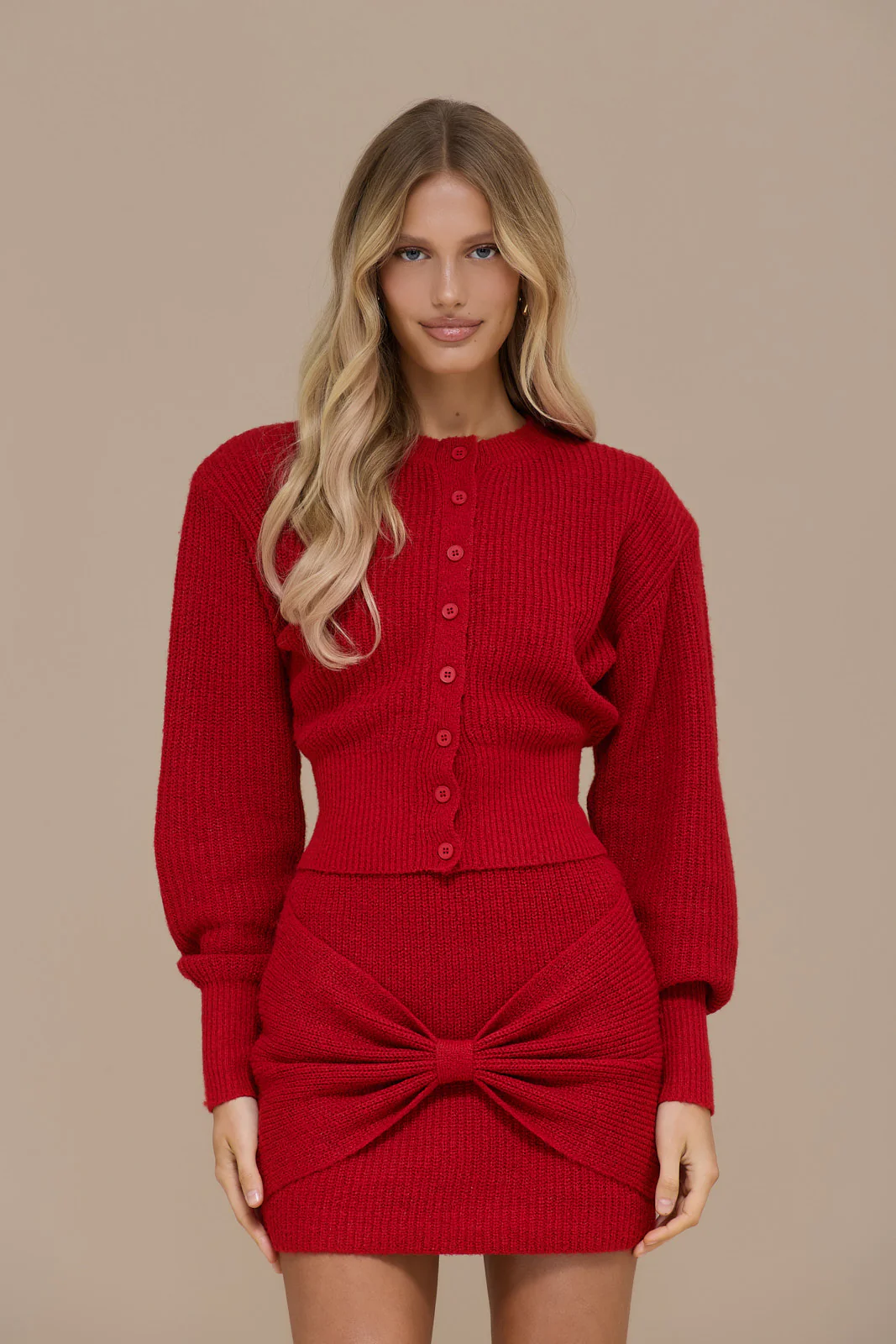 BEAU CARDIGAN | RED