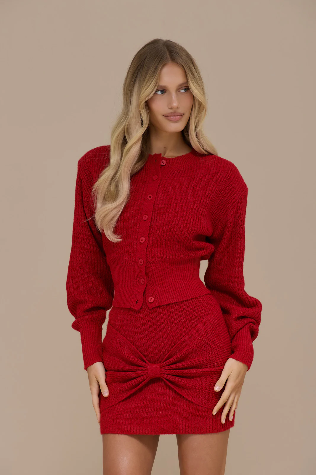 BEAU CARDIGAN | RED - Image 5