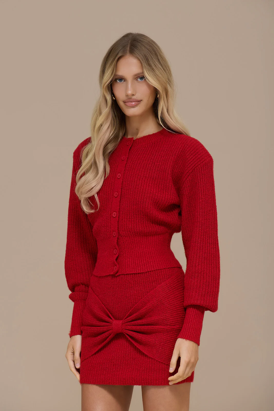 BEAU CARDIGAN | RED - Image 7