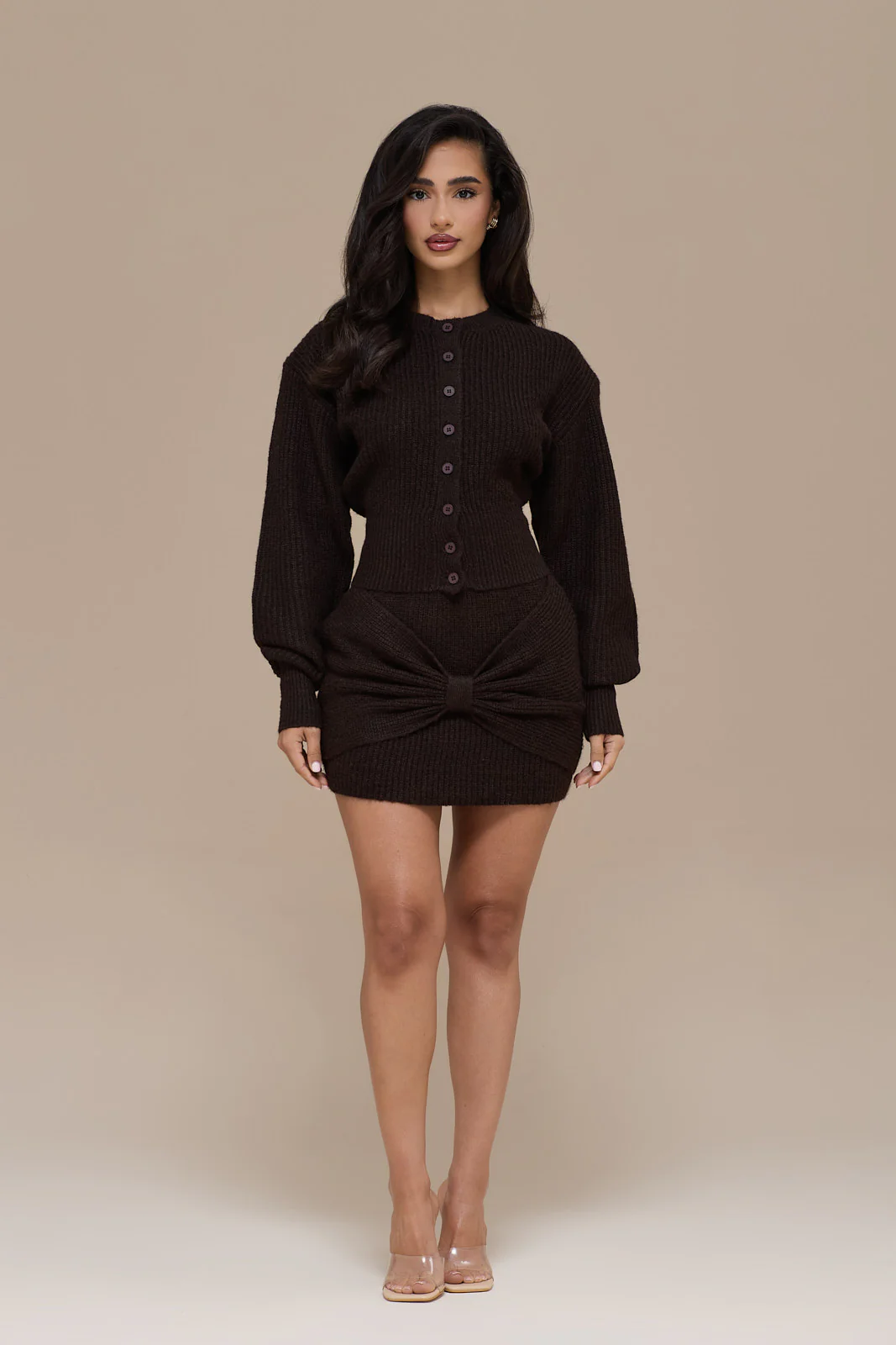 BEAU MINI SKIRT | BROWN - Image 6