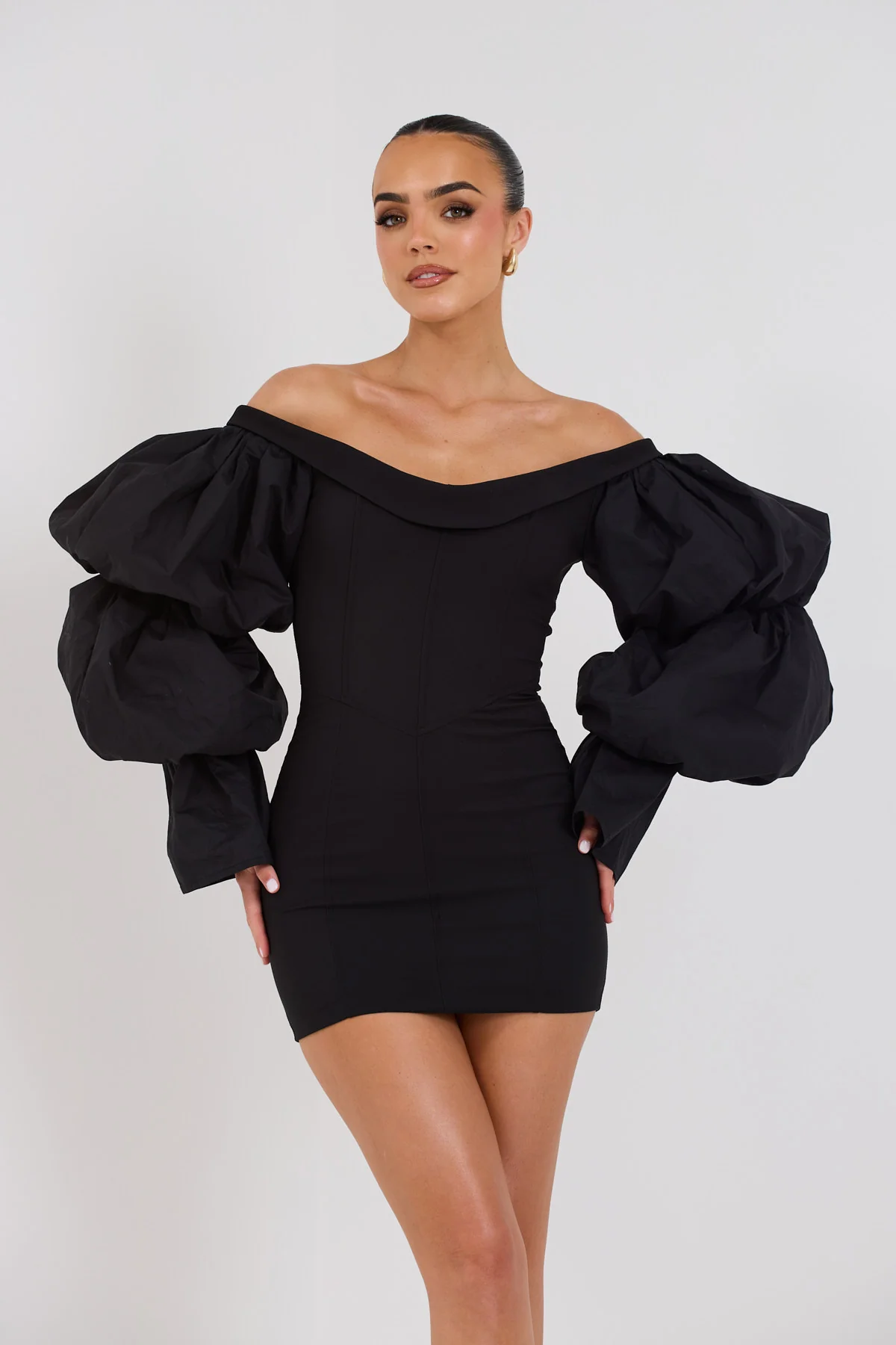 PALOMA MINI DRESS | BLACK - SALE - Image 4