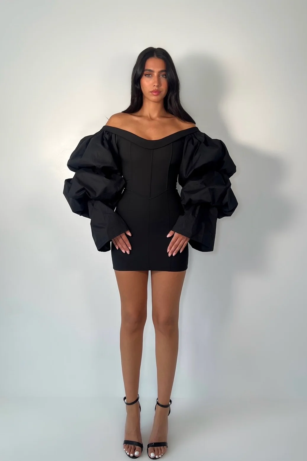 PALOMA MINI DRESS | BLACK - SALE - Image 5