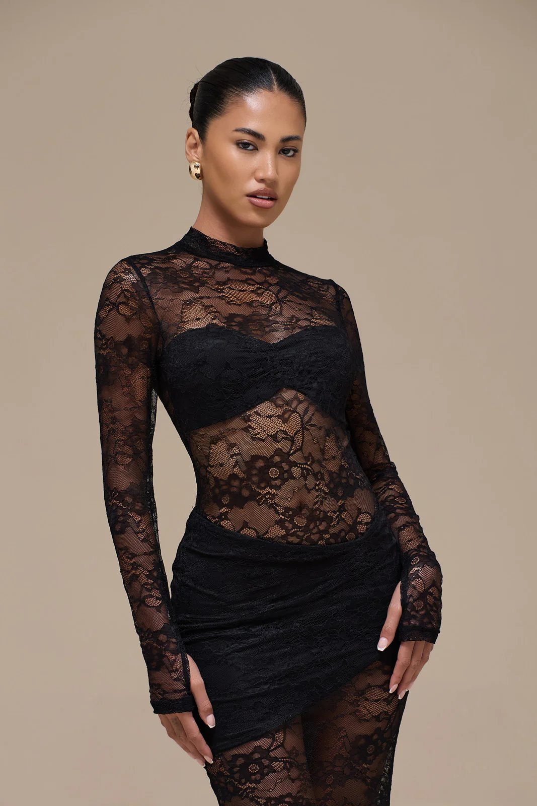 BRITNEY LACE BODYSUIT | BLACK - Image 10