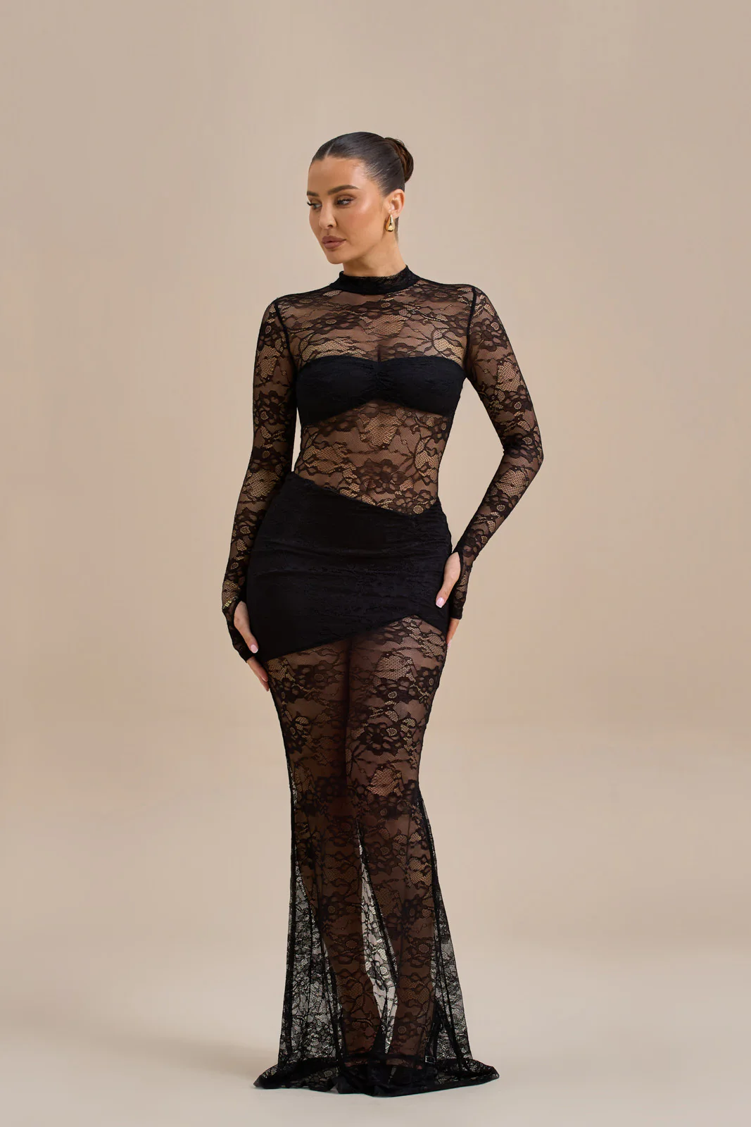 BRITNEY LACE BODYSUIT | BLACK - Image 11