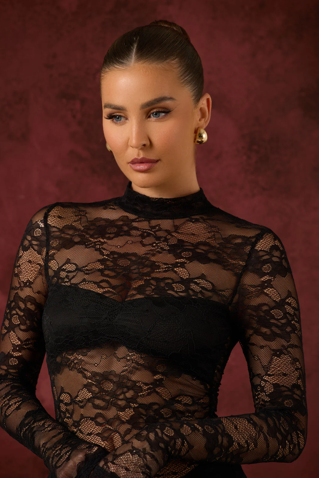 BRITNEY LACE BODYSUIT | BLACK - Image 14