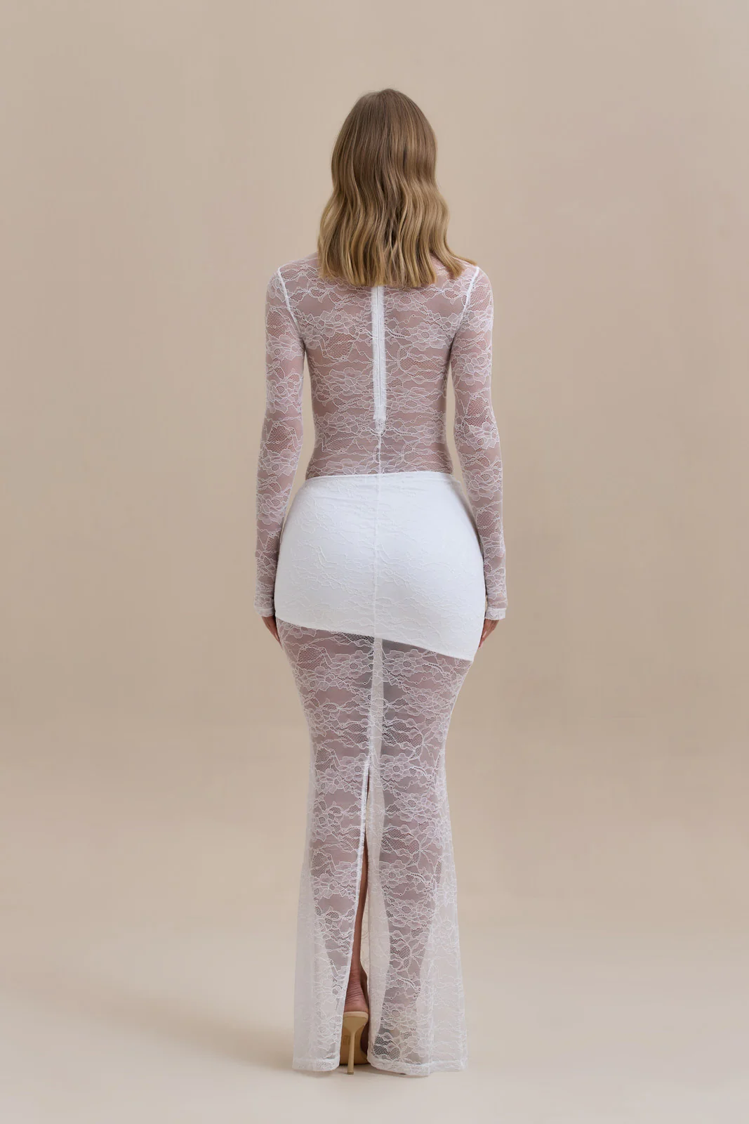 BRITNEY LACE BODYSUIT | WHITE - SALE - Image 4