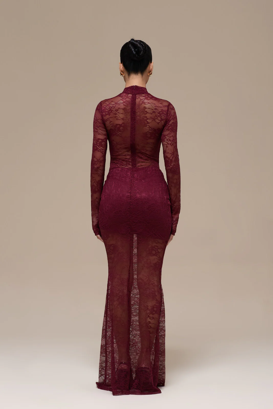 BRITNEY LACE BODYSUIT | WINE - Image 6