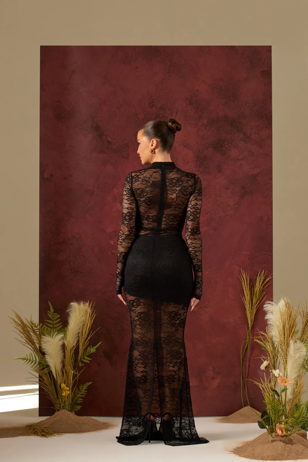 BRITNEY LACE MAXI SKIRT | BLACK - Image 22