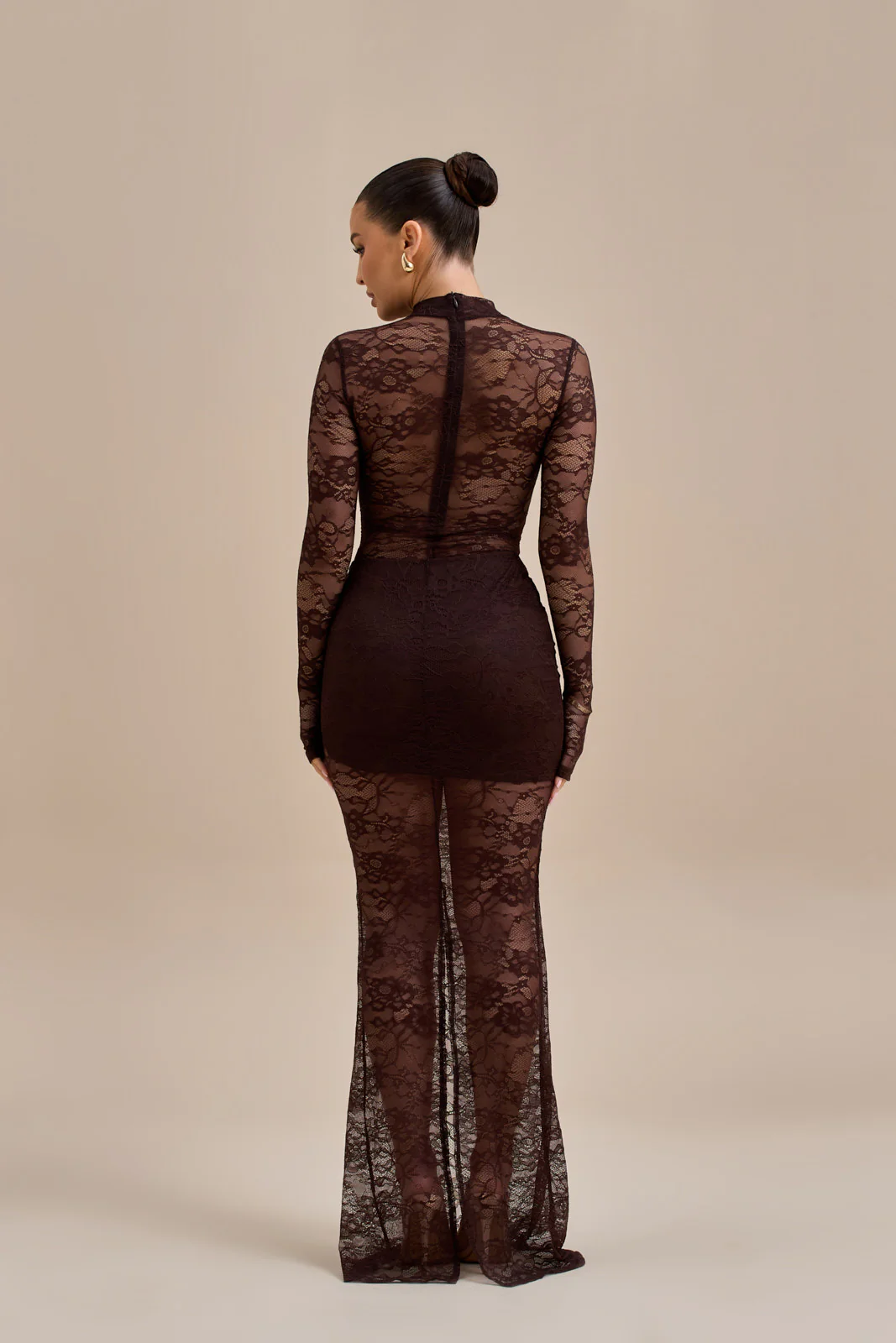 BRITNEY LACE BODYSUIT | CHOCOLATE - Image 8