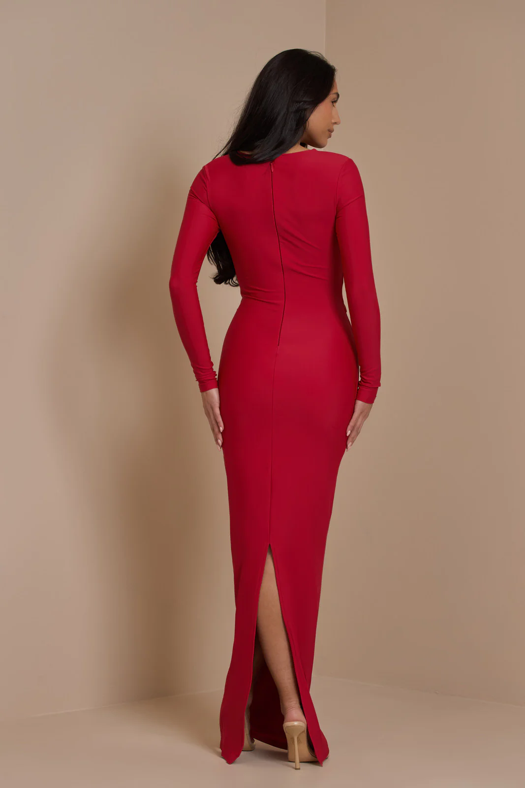 STASSIE MAXI DRESS | RED - SALE - Image 3