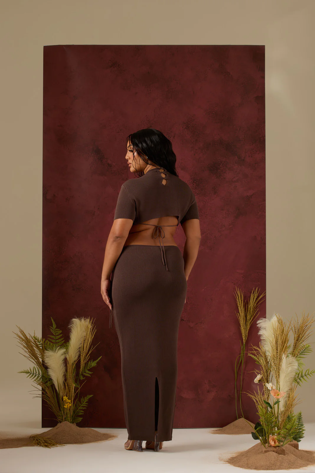 ELLE CO-ORD | CHOCOLATE - SALE - Image 2