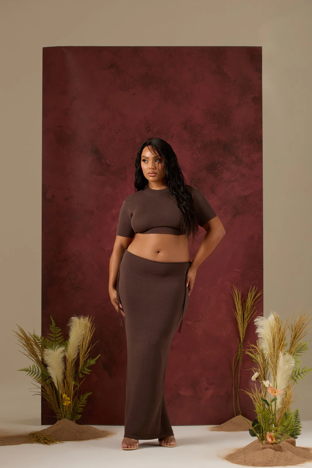 ELLE CO-ORD | CHOCOLATE - SALE - Image 4
