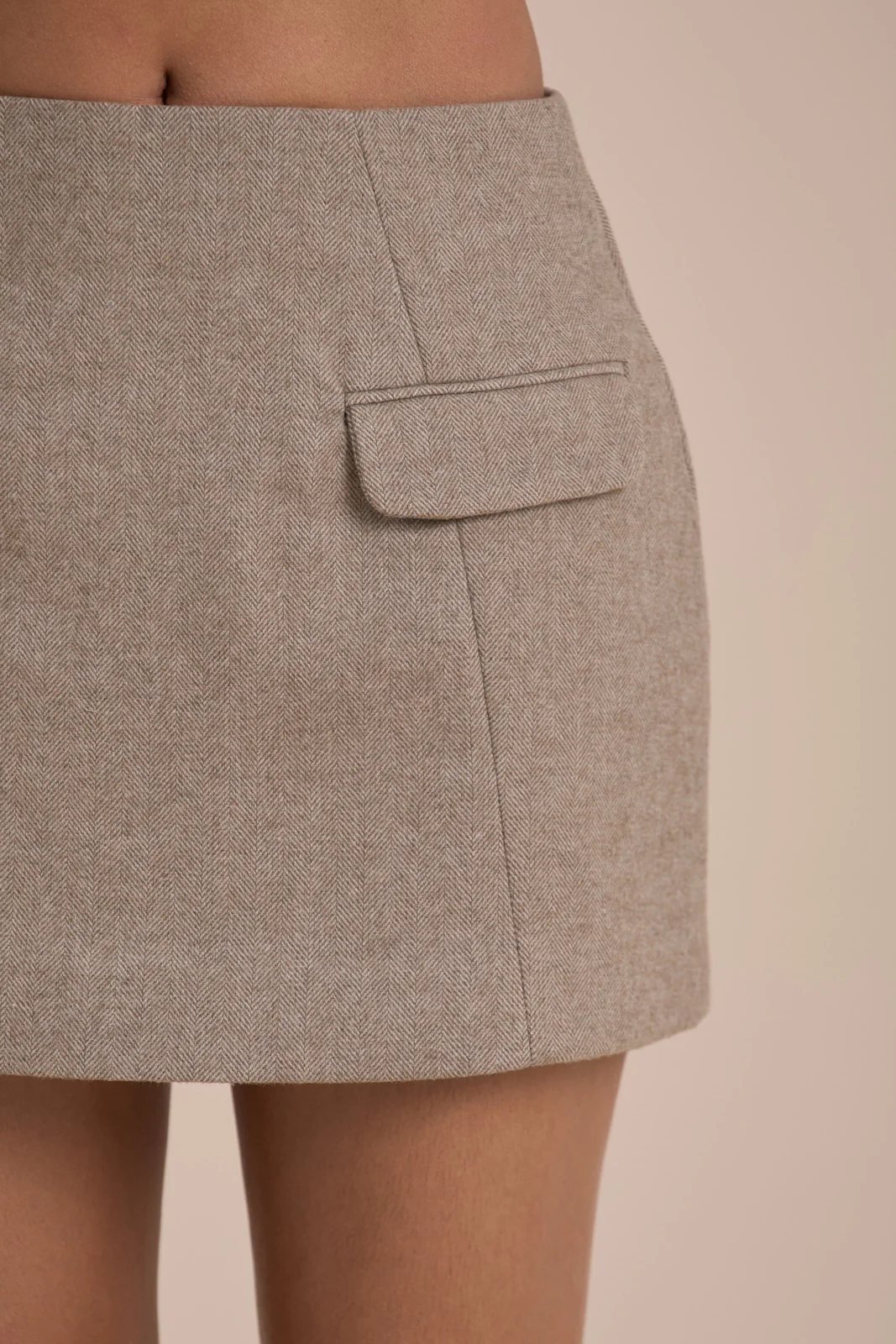 FARRON MINI SKIRT | SAND - SALE - Image 5