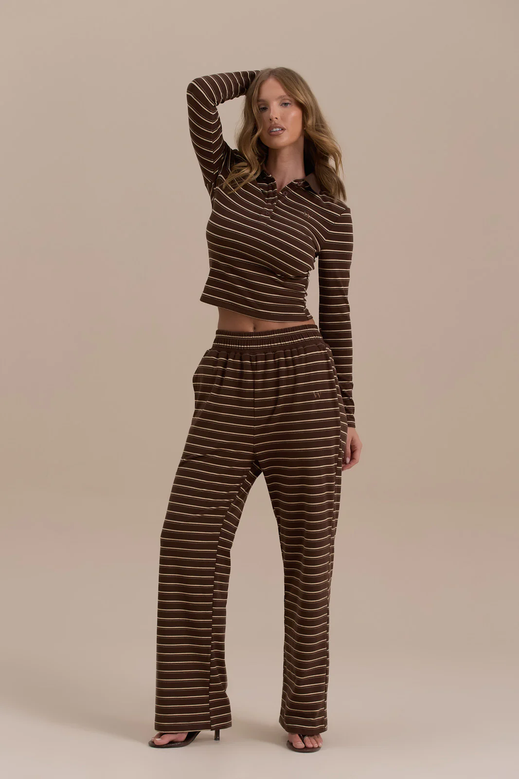 FRANKIE TROUSERS | CHOCOLATE STRIPE - Image 11