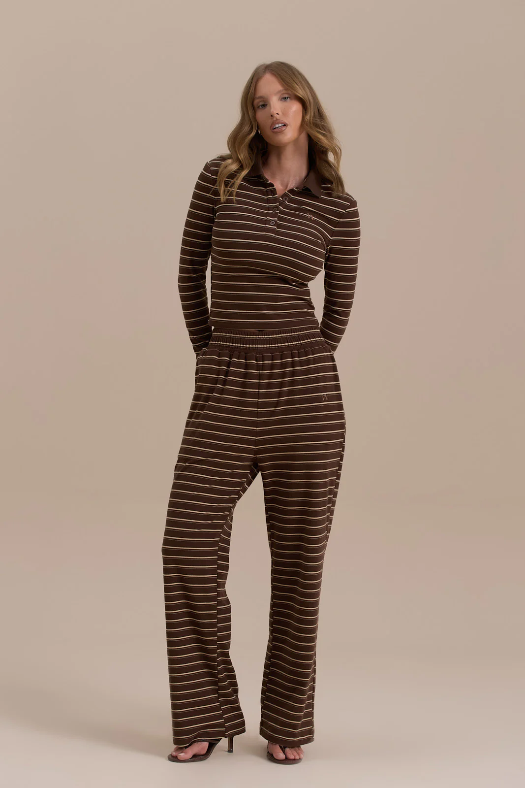 FRANKIE TROUSERS | CHOCOLATE STRIPE - Image 12