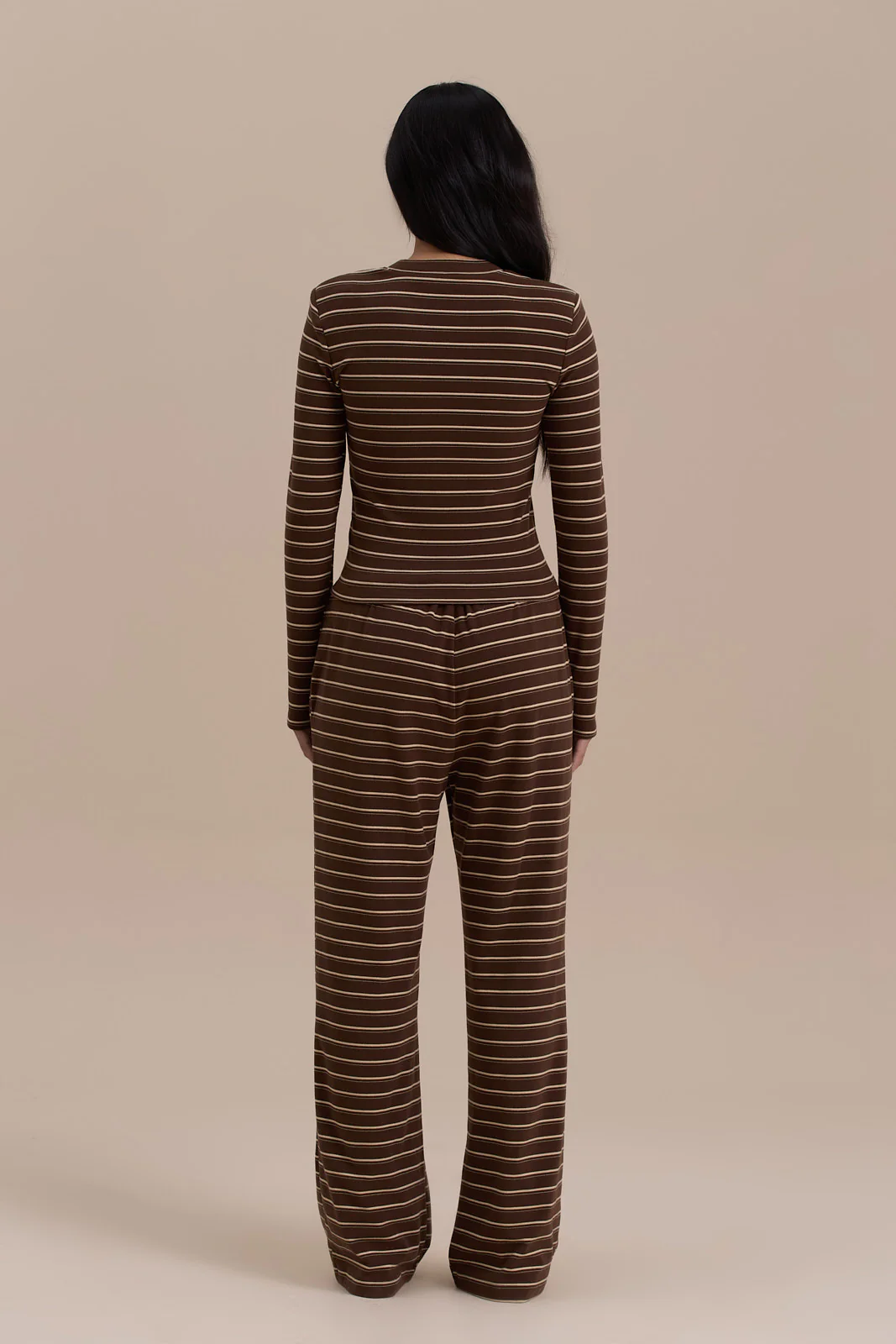 FRANKIE TROUSERS | CHOCOLATE STRIPE - Image 14