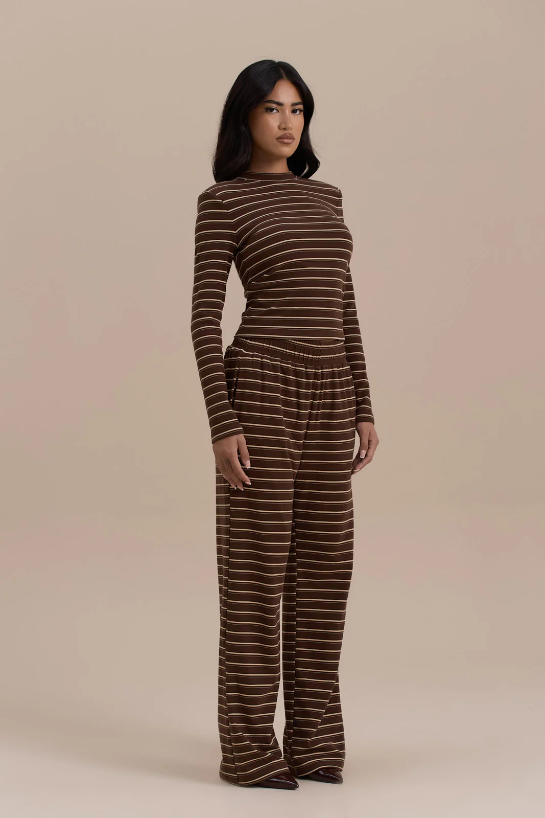 FRANKIE TROUSERS | CHOCOLATE STRIPE - Image 15