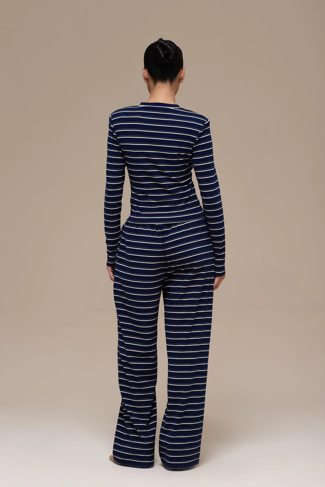 FRANKIE TROUSERS | NAVY STRIPE - Image 4