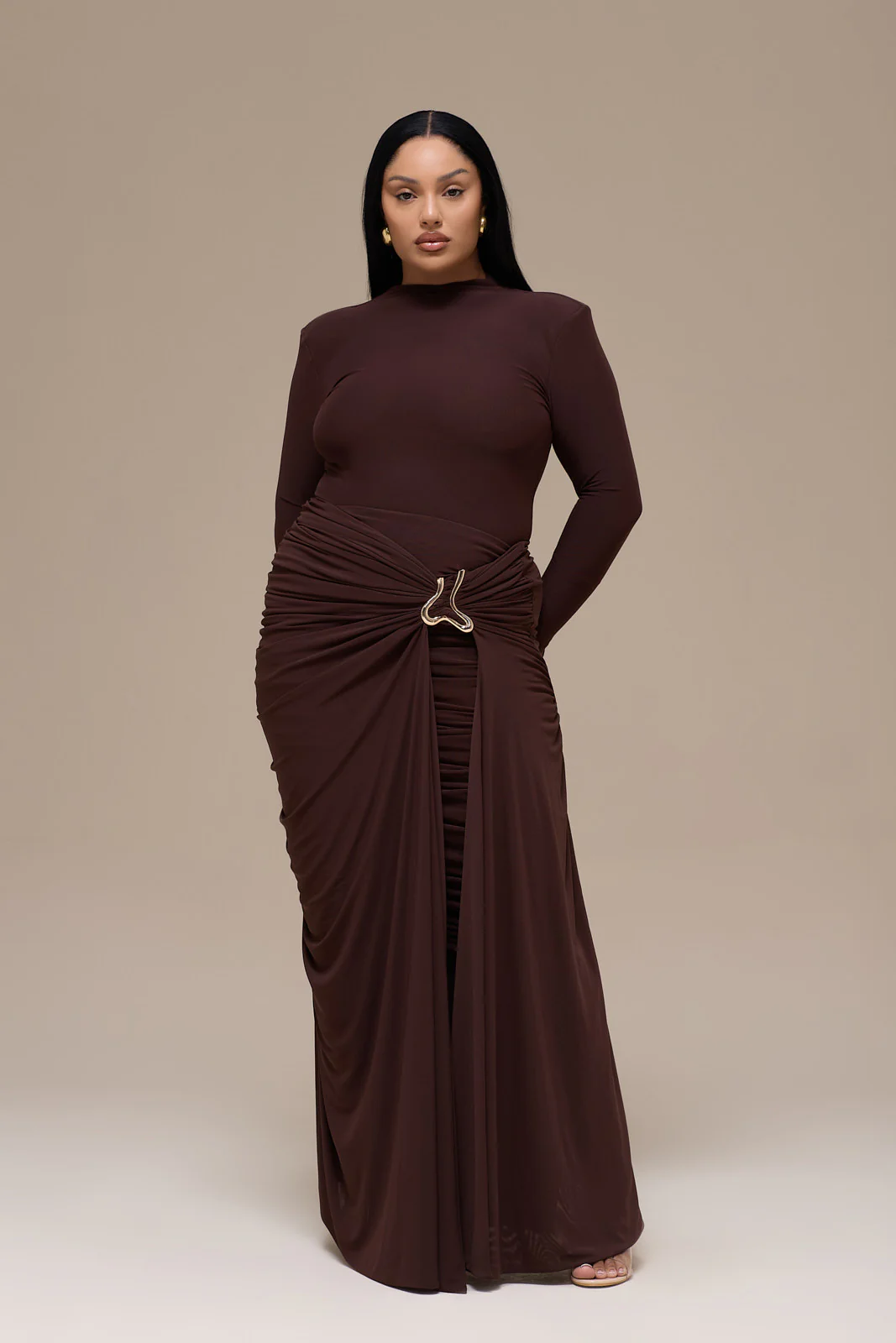 GIA MAXI SKIRT | ESPRESSO - Image 12