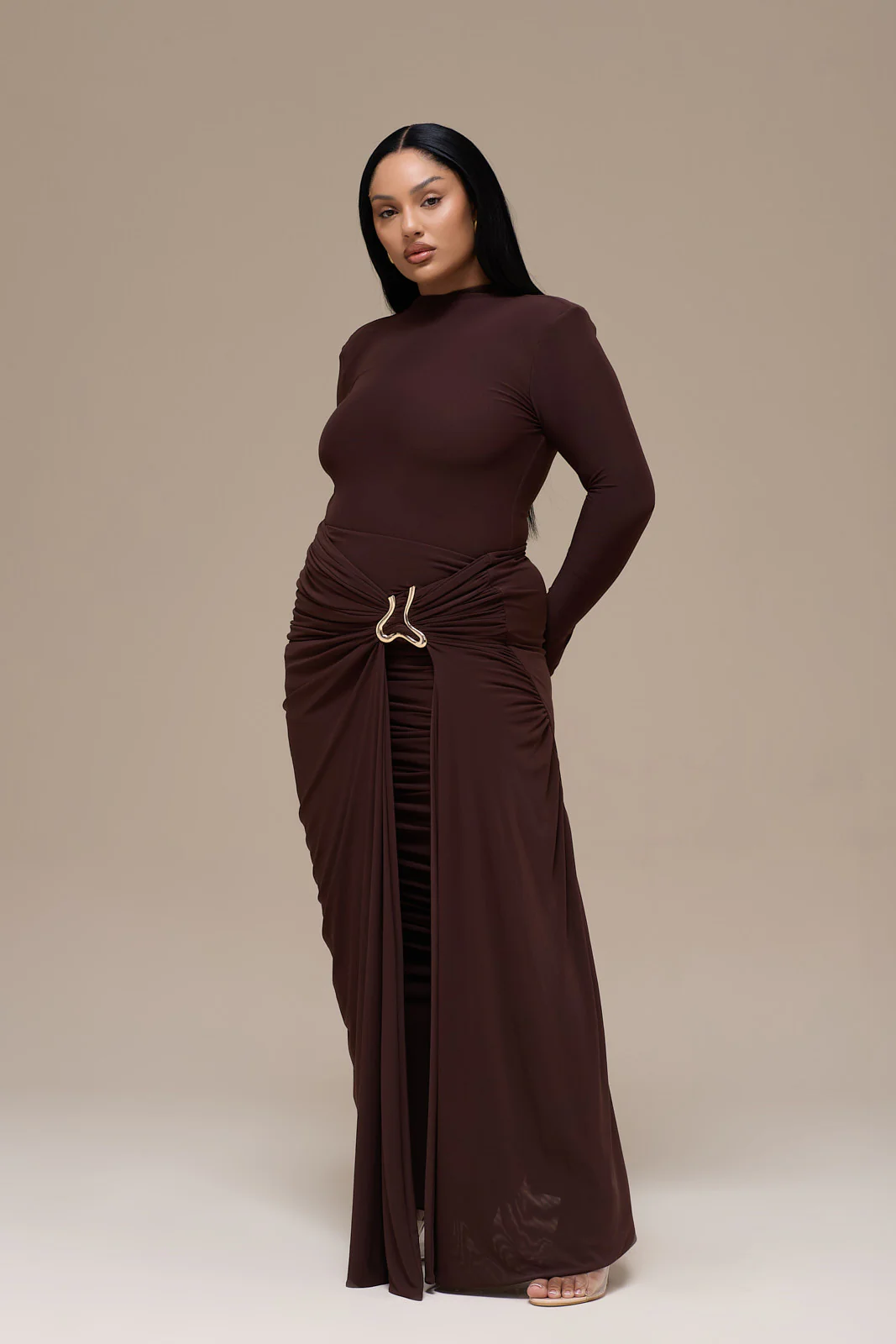 GIA MAXI SKIRT | ESPRESSO - Image 13