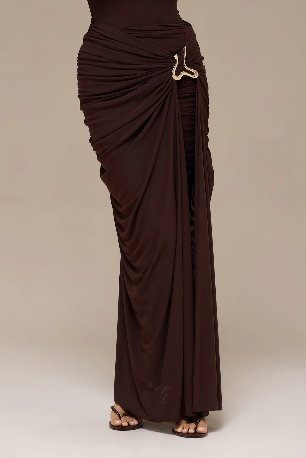 GIA MAXI SKIRT | ESPRESSO - Image 3