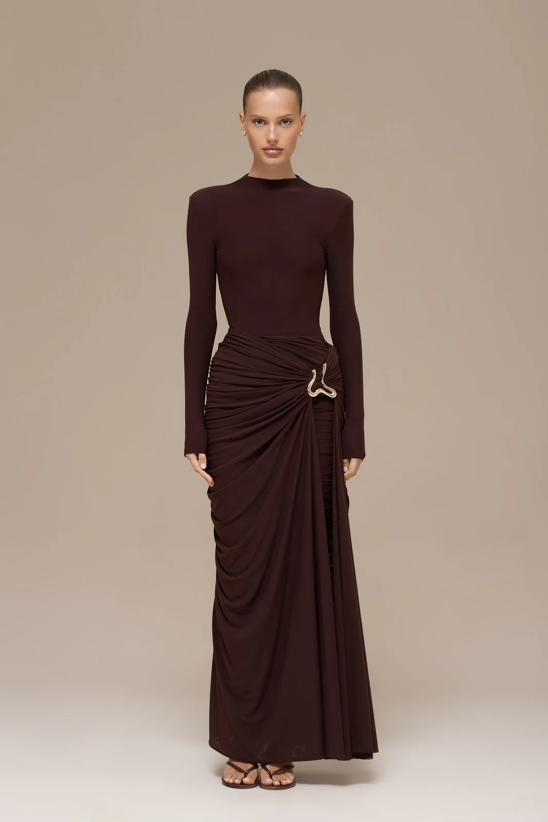 GIA MAXI SKIRT | ESPRESSO - Image 6