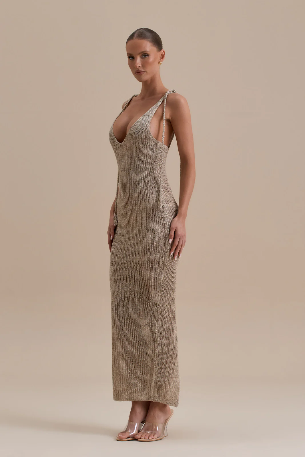 GOLDIE MAXI DRESS | GOLD - SALE - Image 6