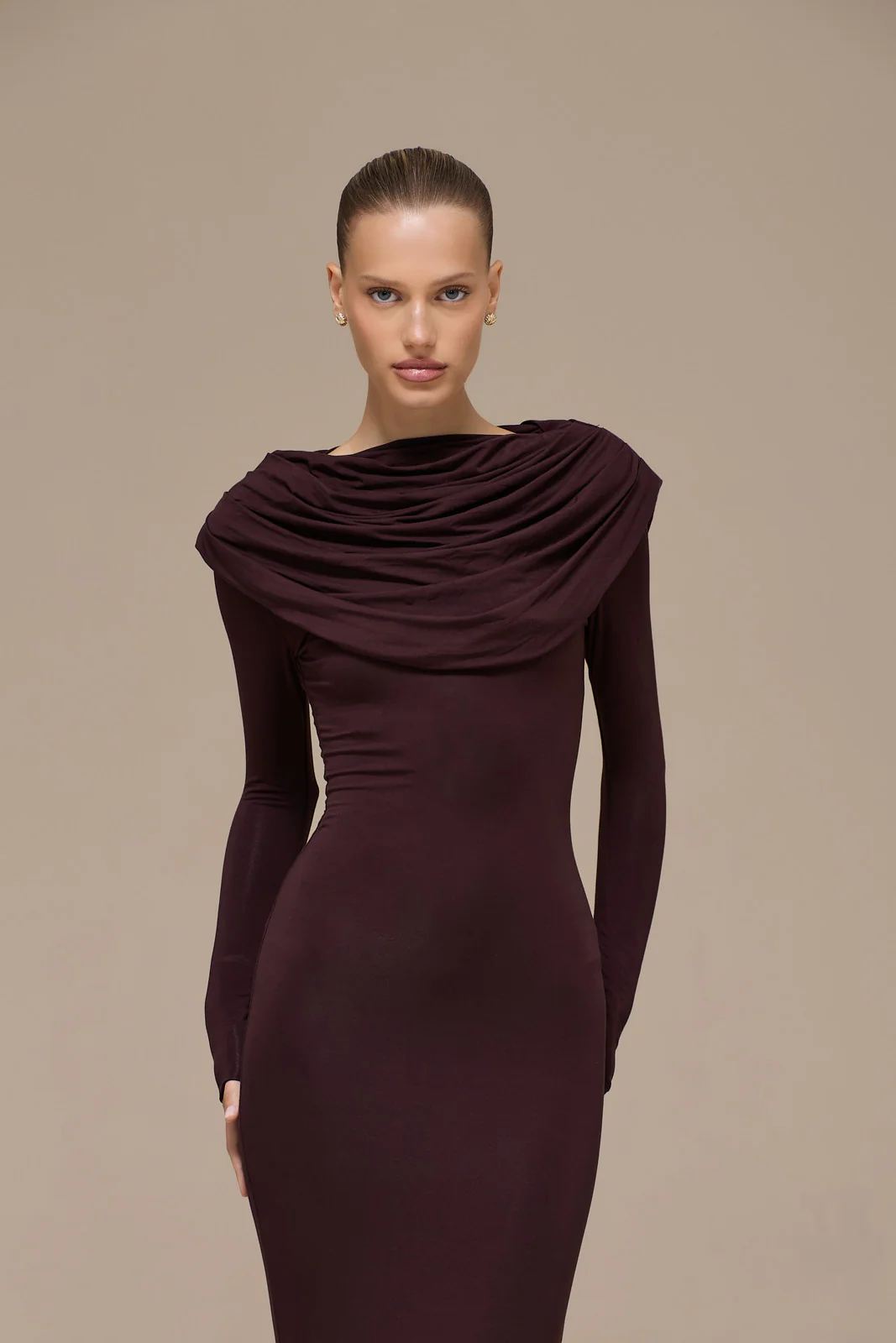 GRACE MAXI DRESS | ESPRESSO - Image 3