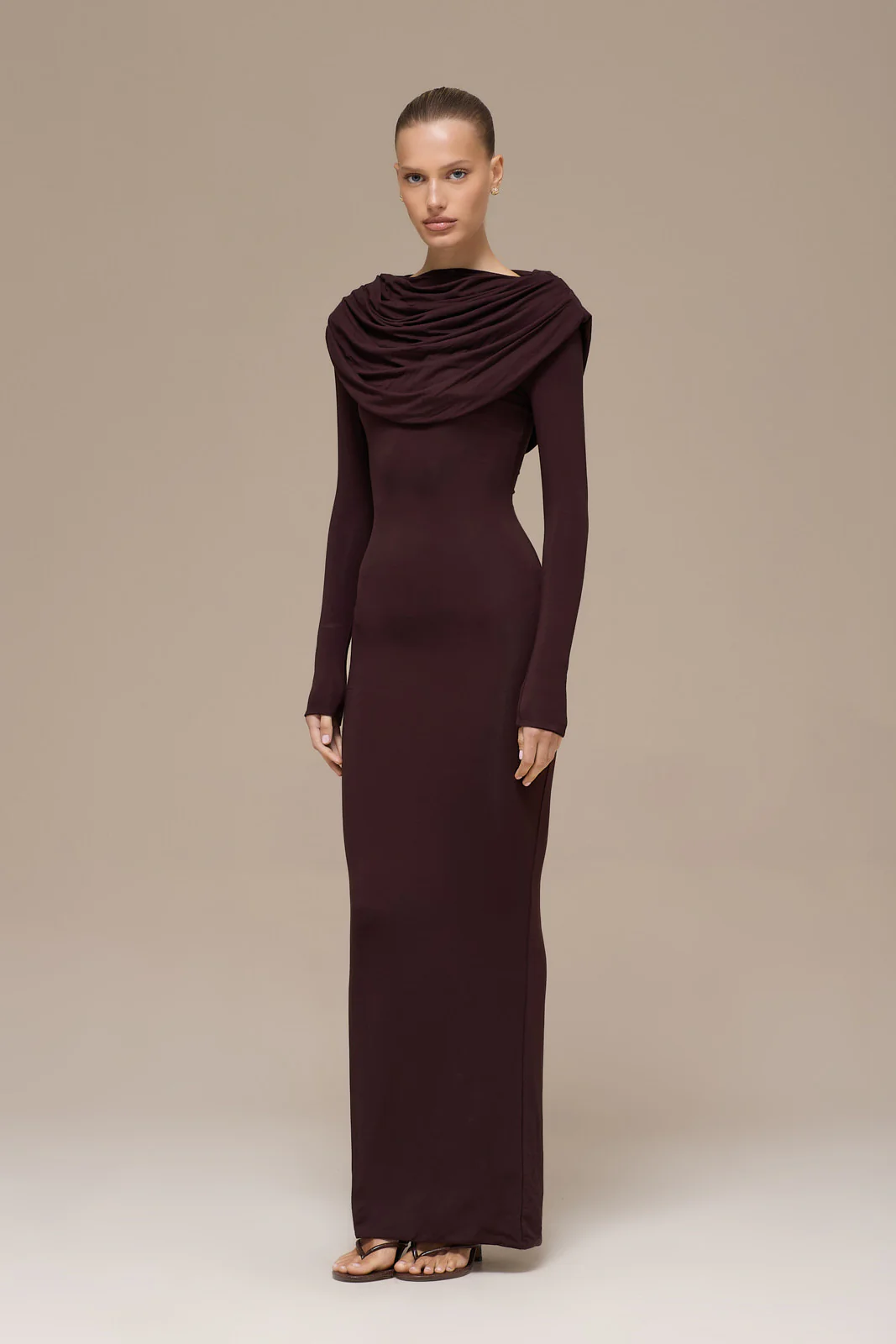 GRACE MAXI DRESS | ESPRESSO - Image 4