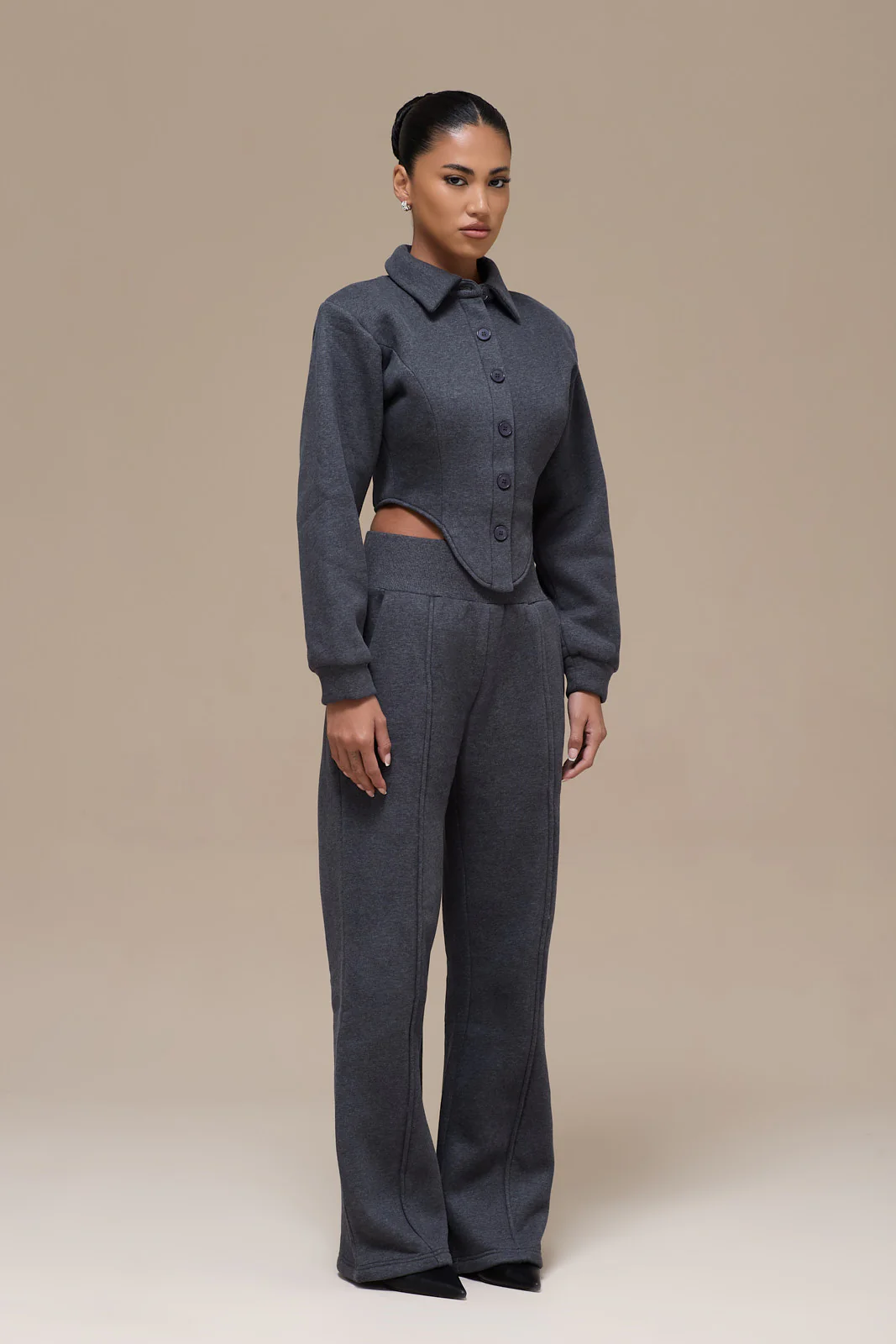 HATTIE TROUSERS | CHARCOAL - SALE - Image 8