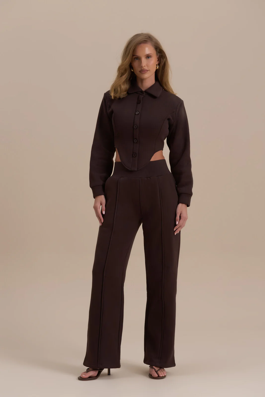 HATTIE TROUSERS | CHOCOLATE - Image 5