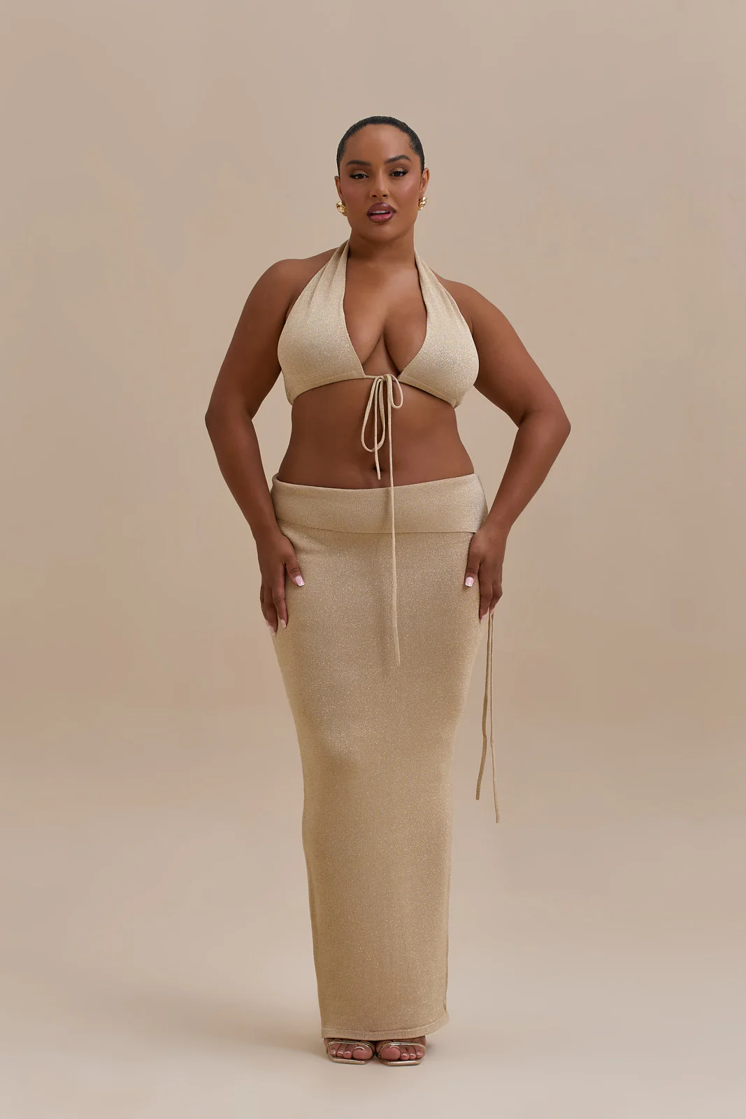 HEIDI CO-ORD | GOLD SPARKLE - SALE - Image 3