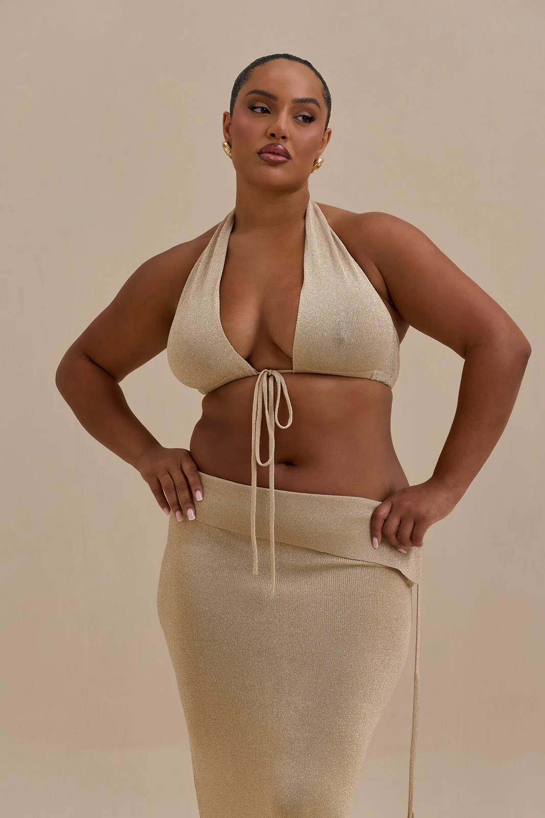HEIDI CO-ORD | GOLD SPARKLE - SALE - Image 4