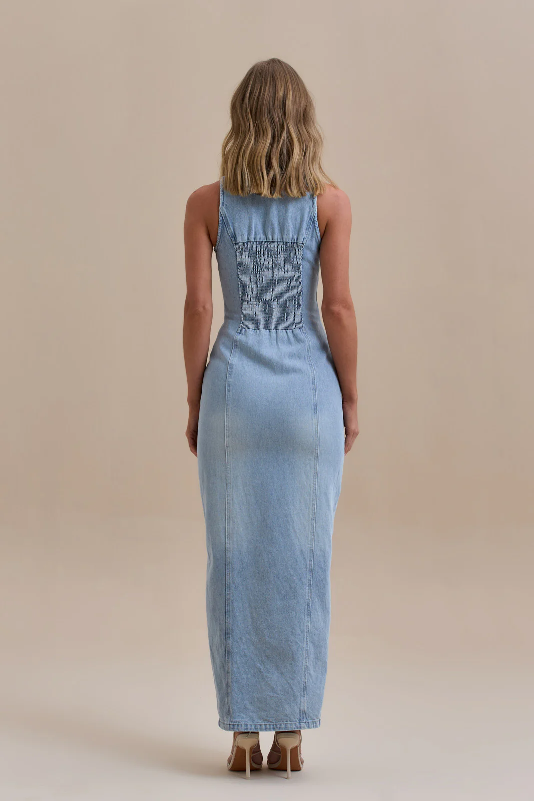 KENNY MAXI DRESS | MID WASH DENIM - Image 8