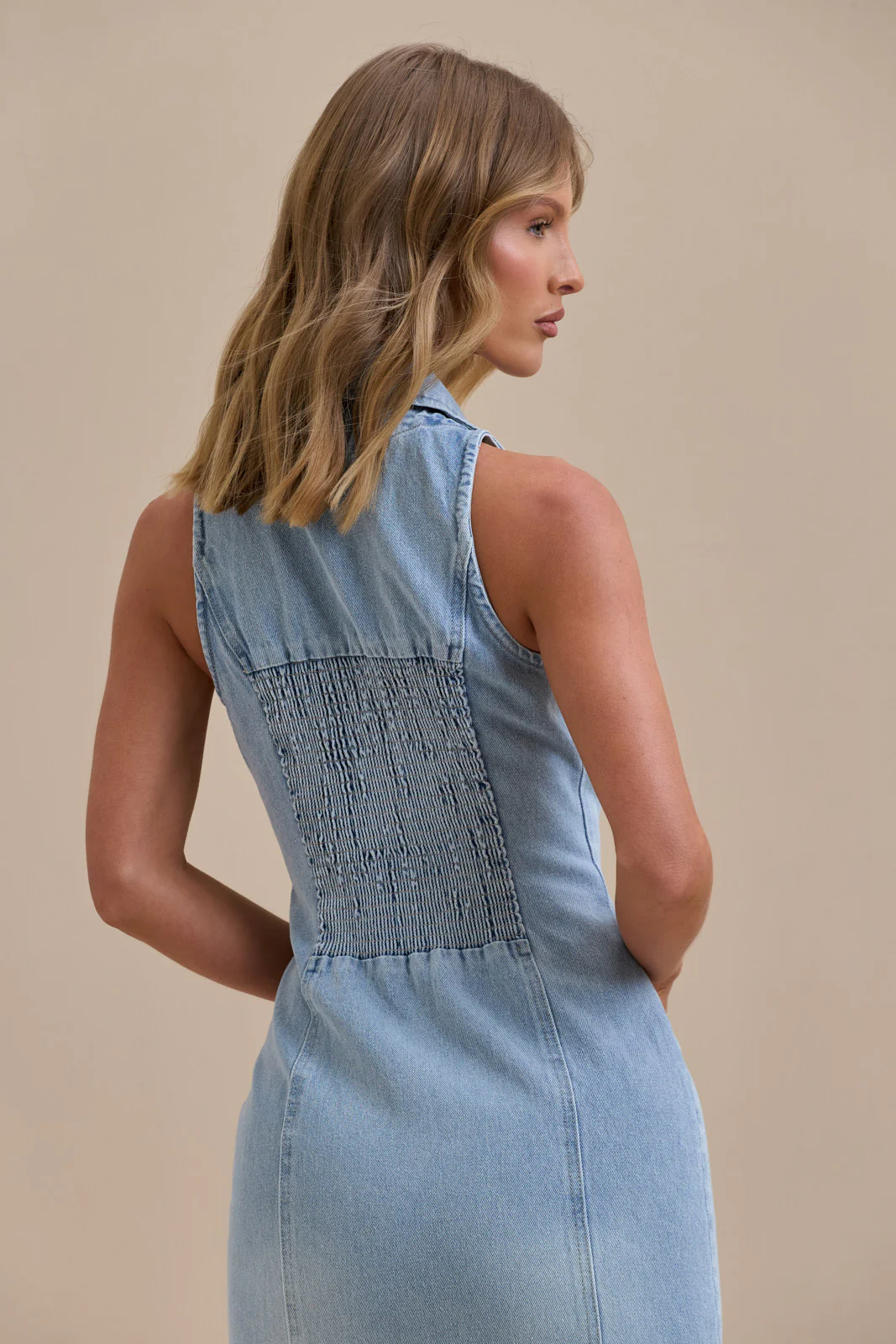 KENNY MAXI DRESS | MID WASH DENIM - Image 9
