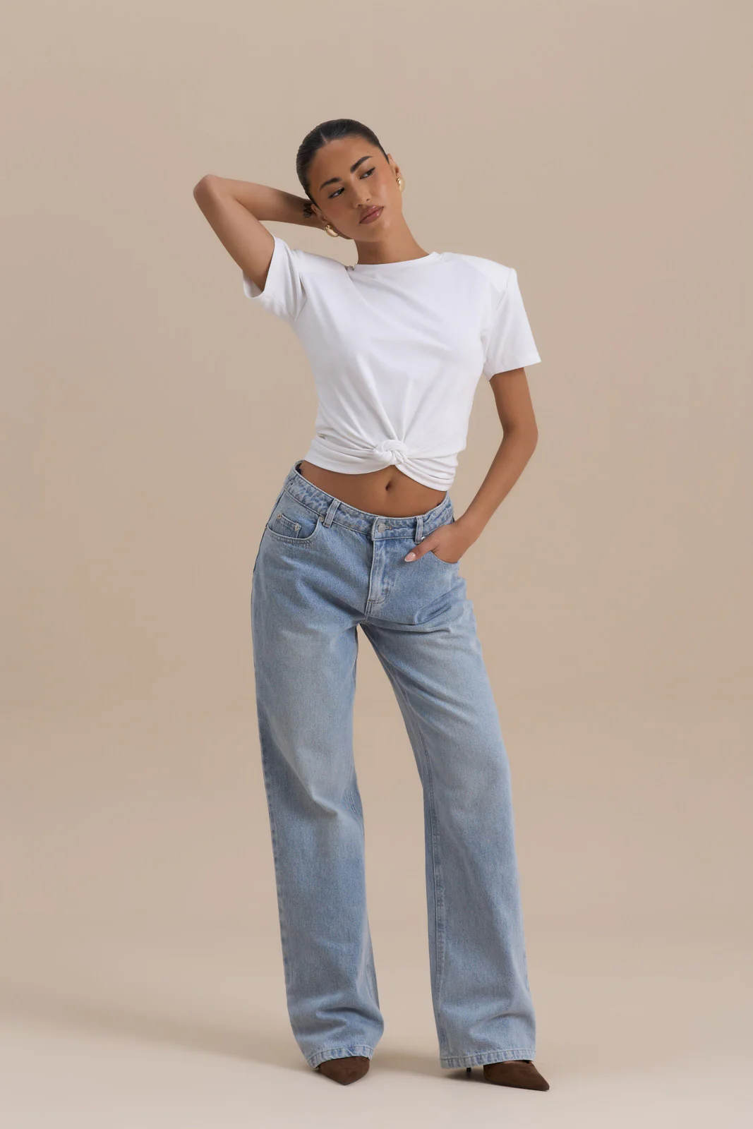 KNOT SO BASIC T-SHIRT | WHITE - Image 4