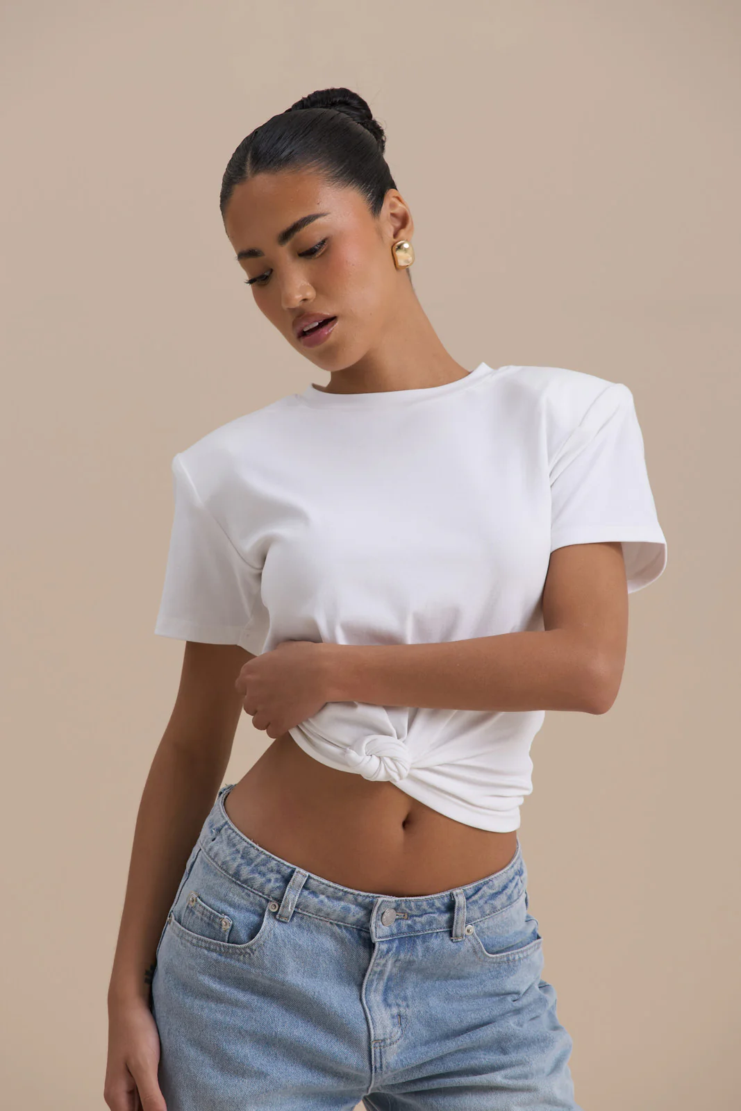 KNOT SO BASIC T-SHIRT | WHITE - Image 7
