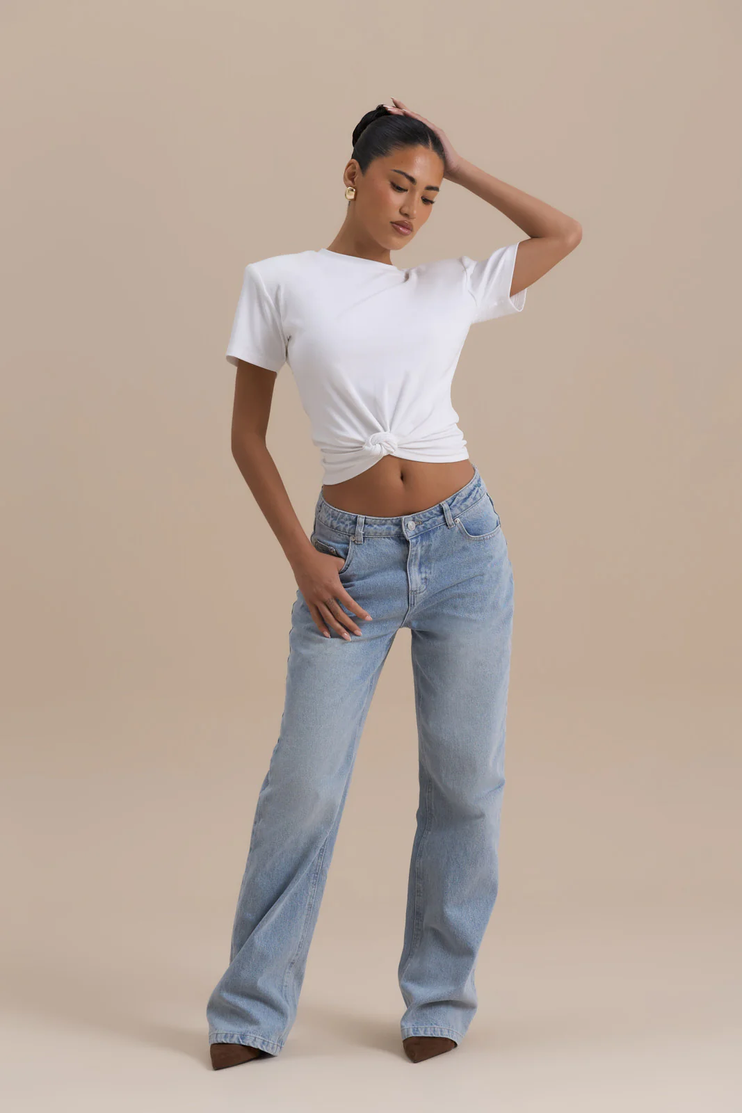 KNOT SO BASIC T-SHIRT | WHITE - Image 8