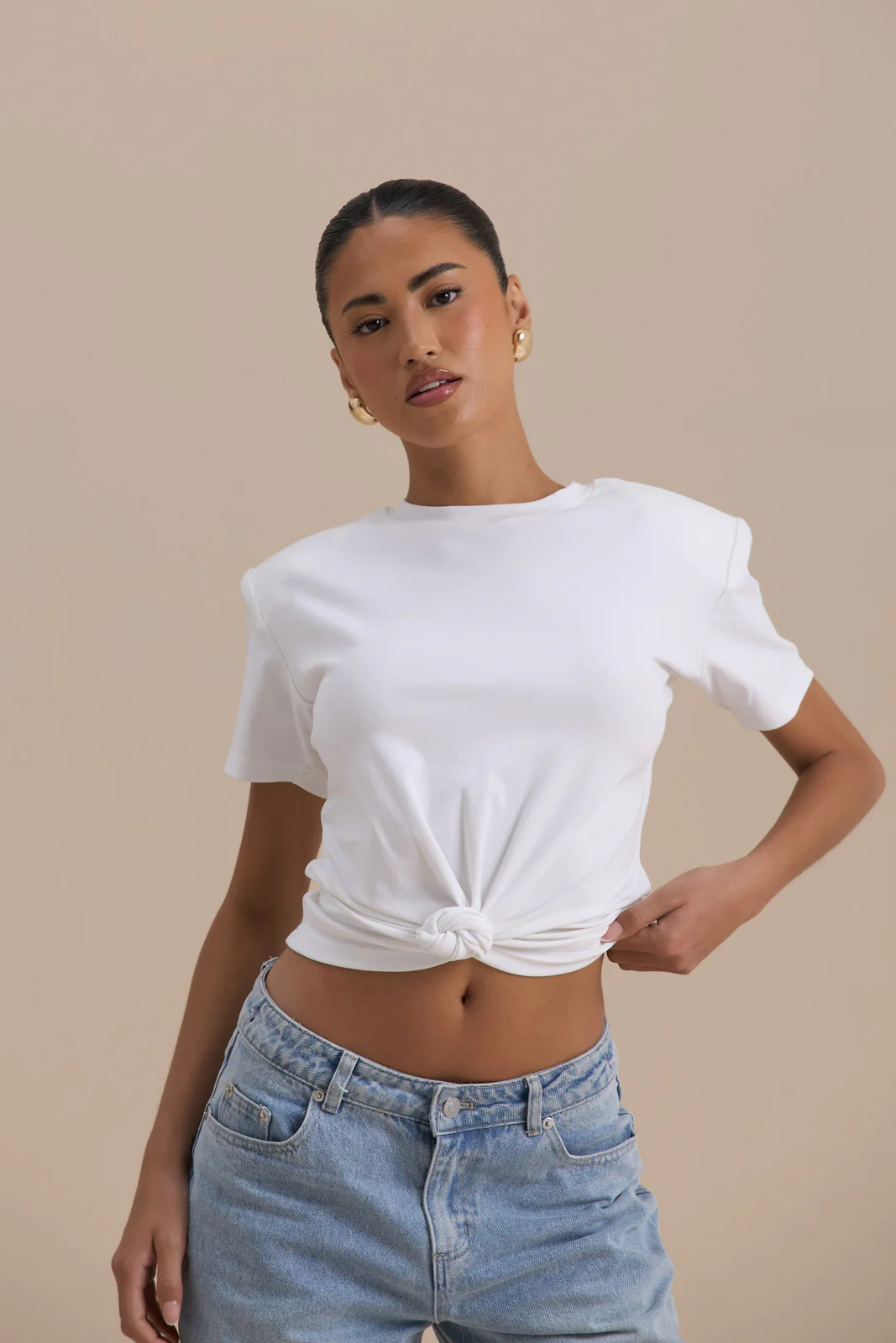 KNOT SO BASIC T-SHIRT | WHITE - Image 9