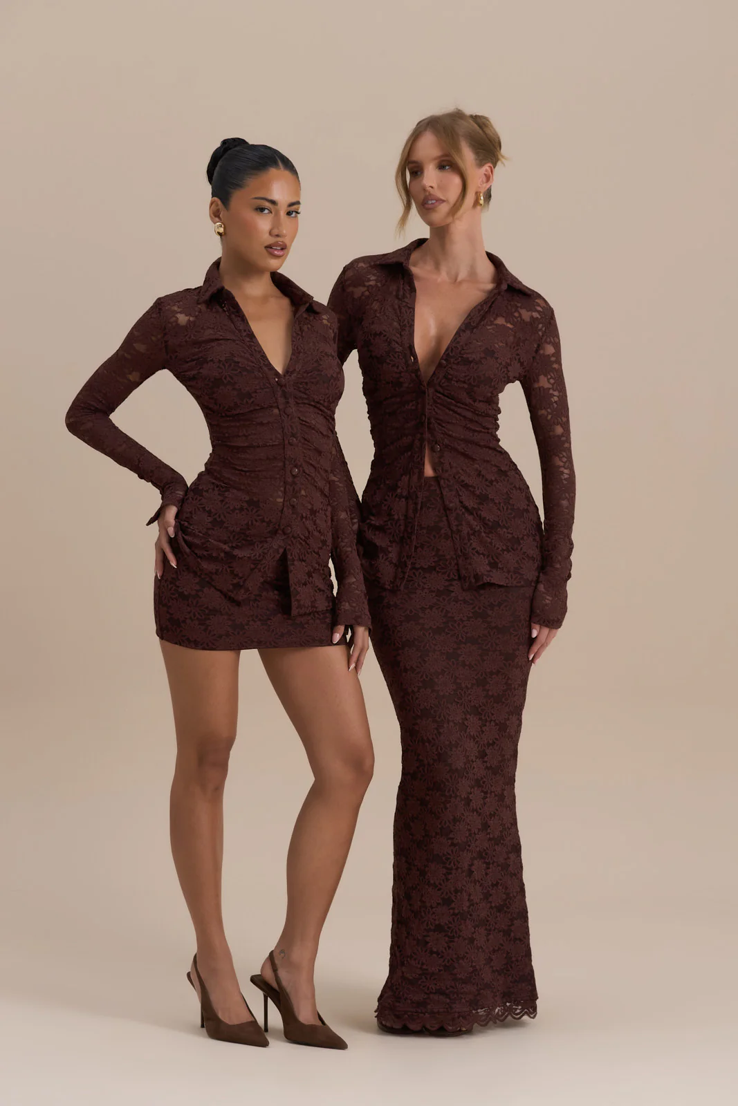 LACIE LONG SLEEVE SHIRT | CHOCOLATE LACE - Image 12