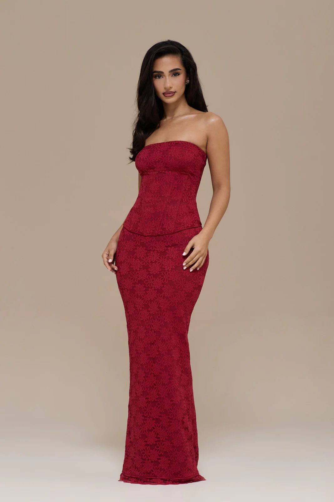 LACIE CORSET TOP | RED LACE - Image 6