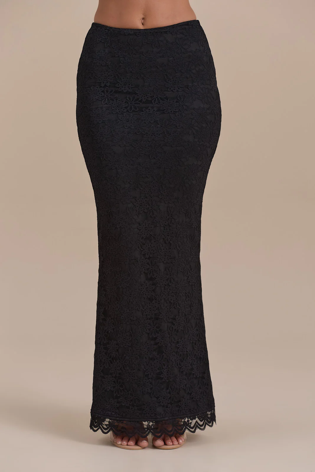 LACIE MAXI SKIRT | BLACK LACE - SALE - Image 11