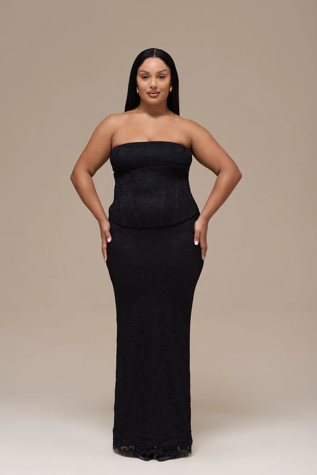 LACIE MAXI SKIRT | BLACK LACE - SALE - Image 7